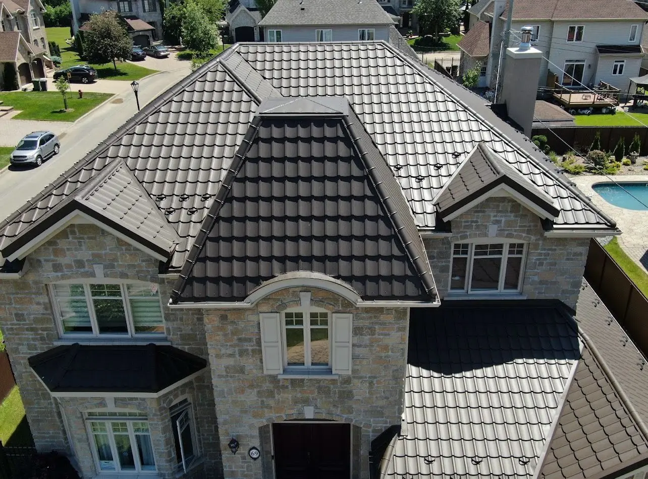 Metal roof installation
