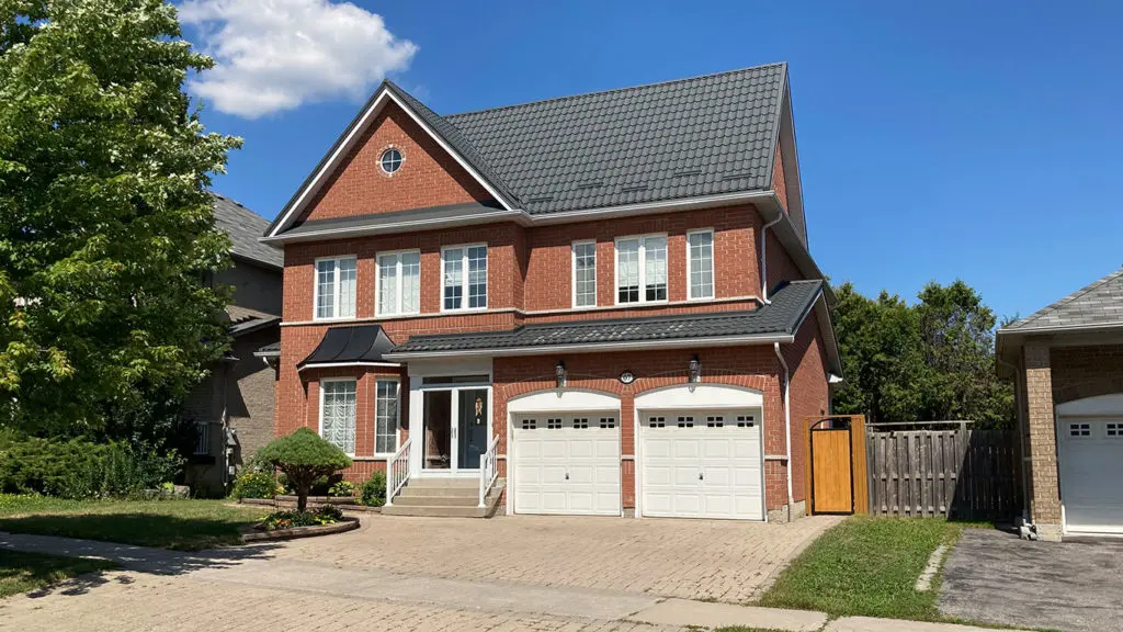Metal roof installation completed